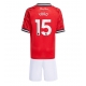 Tanie Strój piłkarski Manchester United Leny Yoro #15 Koszulka Podstawowej dla dziecięce 2025-26 Krótkie Rękawy (+ szorty)